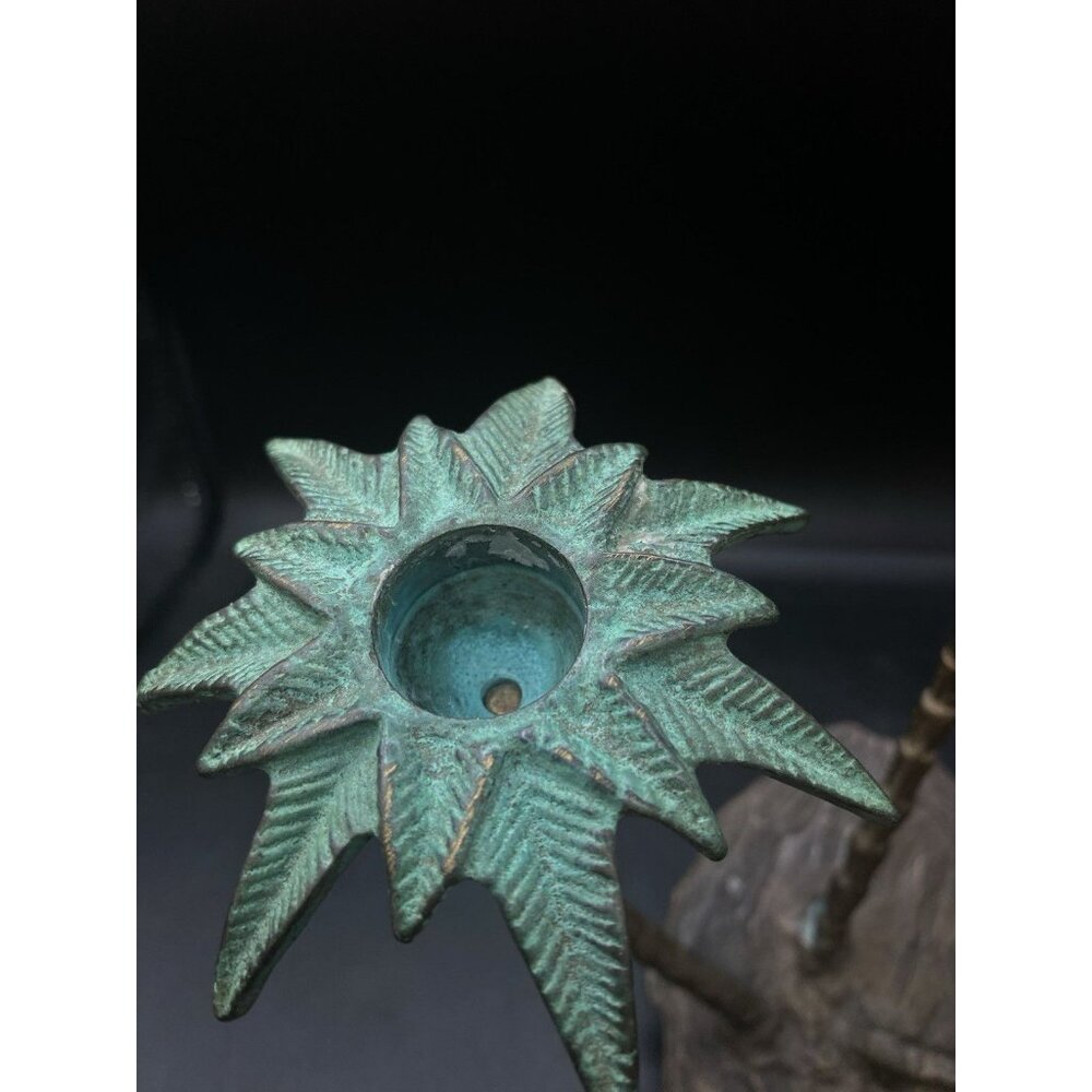 SPI Palm Tree Metal Wall Taper Candle Holders Holds 3 Candles 11 3/4” - Picture 12 of 12